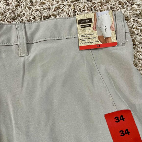 Legendary Outfitters Men’s Cargo Tech Shorts Tan, Size 34 (New) - Picture 11 of 11